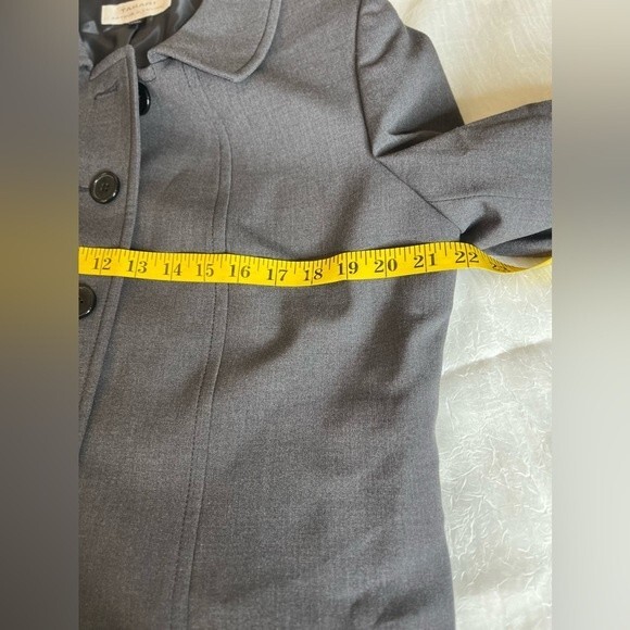 NWT TAHARI ARTHUR S. LEVINE Blazer Womens Gray 3 Button Cuffed Business Size 14 - Picture 10 of 14